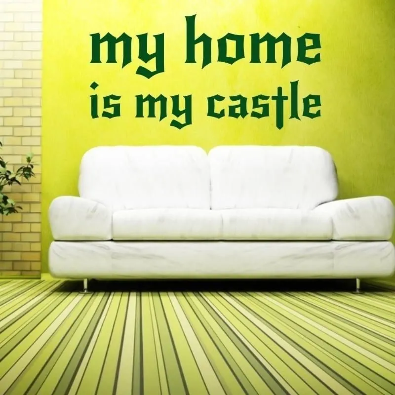 Naklejka 03X 19 my home is my castle 1726