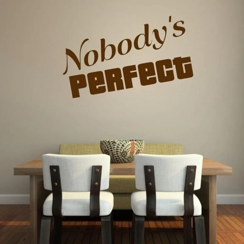 Naklejka 03X 19 nobody's perfect 1730