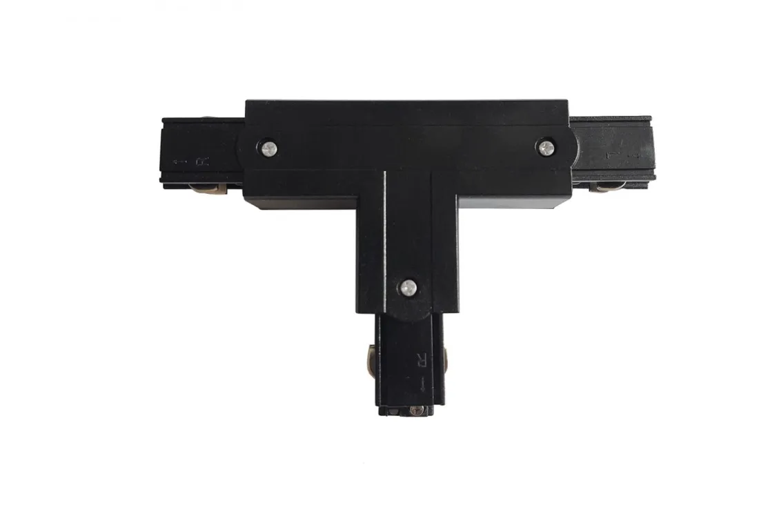 ZŁĄCZE "T" LEWE i PRAWE do szyny 3 fazowej AZzardo - Czarny