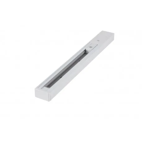 ZESTAW I szyna+zasilanie końcowe+zaślepka AZzardo - Biały - 1 metr