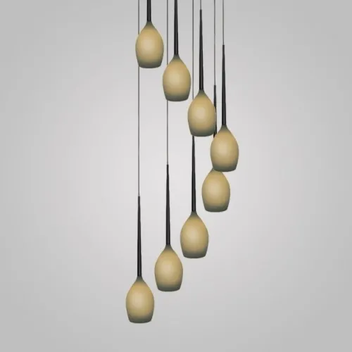 IZZA 8 AZzardo lampa wisząca - Dymiony