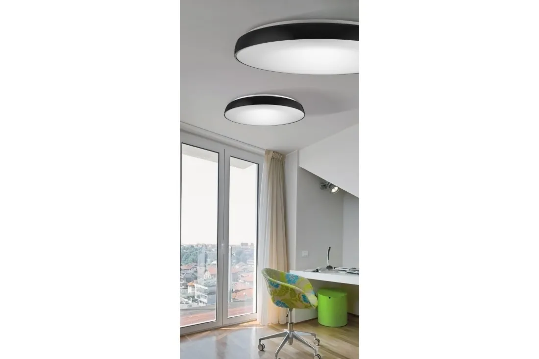 CORTONA AZzardo plafon - Czarny - 55cm - Neutralna 4000K