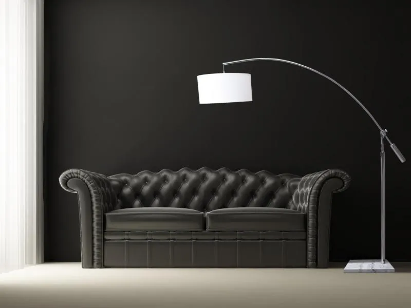 BIANCA AZzardo lampa podłogowa - Czarny