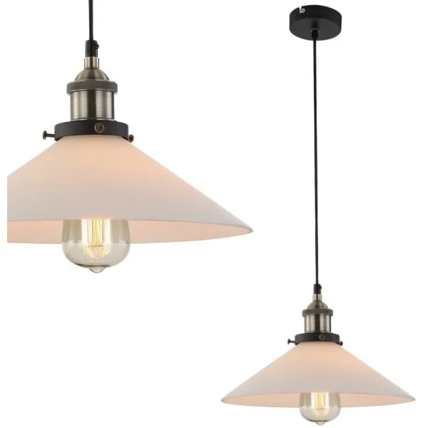 KNUD Globo lampa wisząca biała