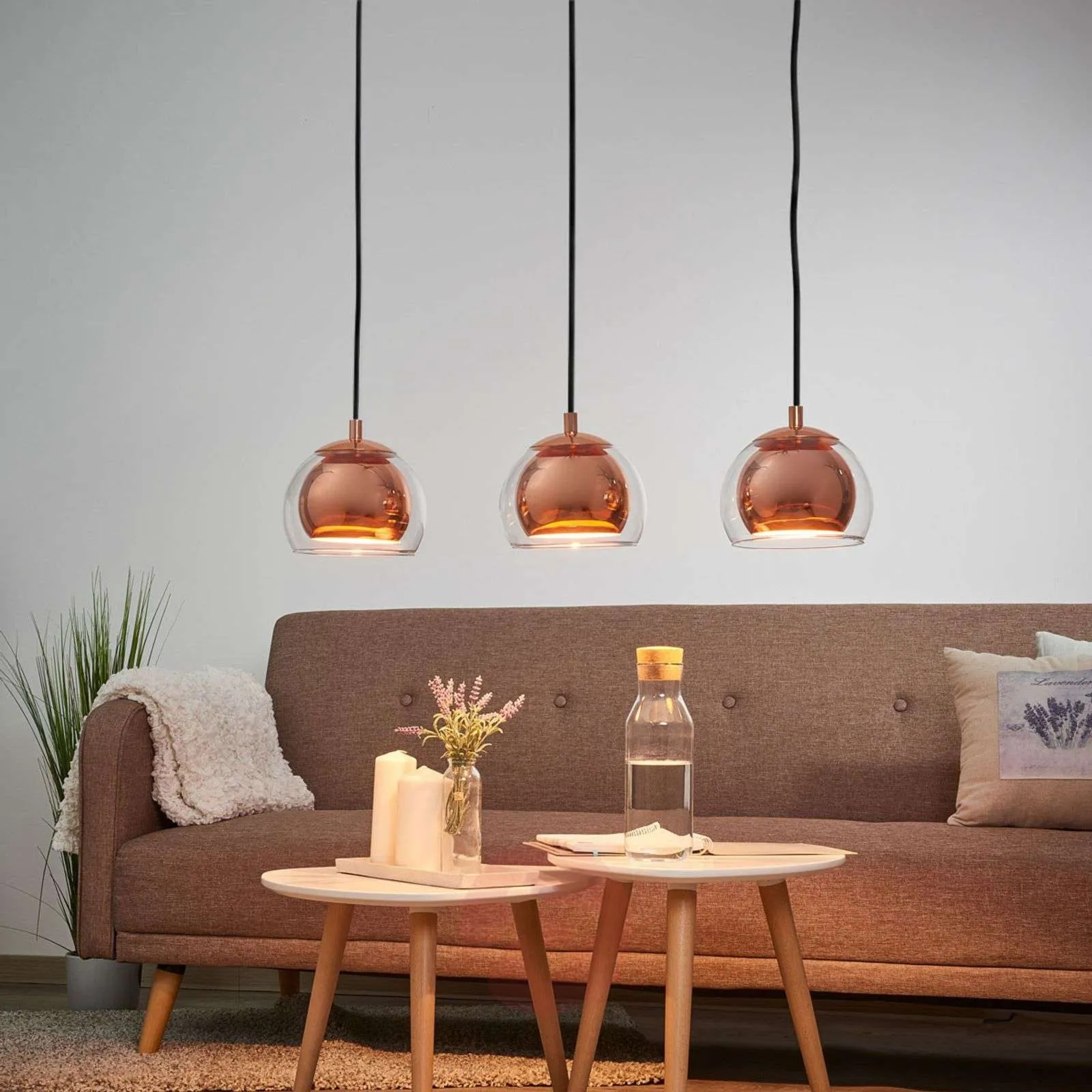 ROCAMAR 3 Eglo lampa wisząca - Miedziany