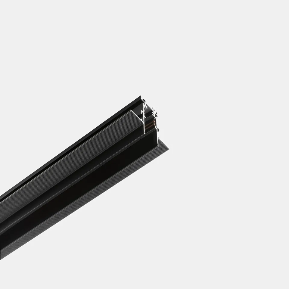 Szyna magnetyczna wbudowana Leds C4 - Czarny - 1 metr