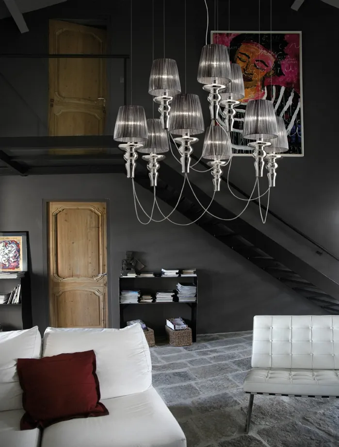 GADORA CHIC SO Evi Style lampa wisząca - Biały - SO3 średnica 55cm