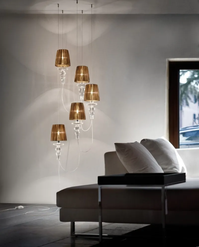 GADORA TE Evi Style lampa podłogowa - GADORA TE S5, wys.max 230cm, śr. 64cm - Kość słoniowa