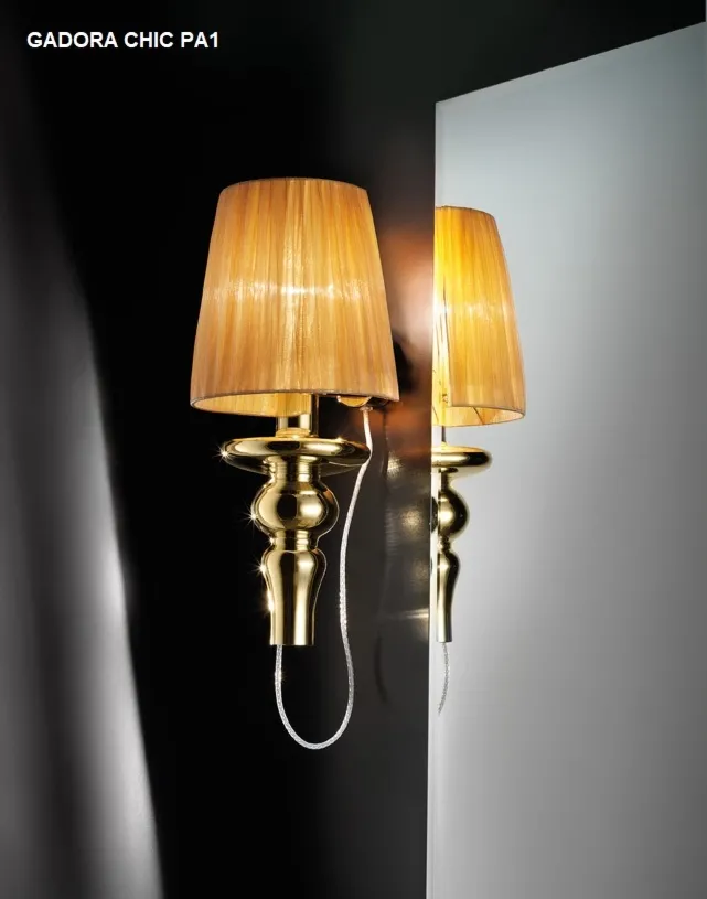 GADORA CHIC PA Evi Style kinkiet - PA1 ( mocowanie tradycyjne) - Szaro-chromowany