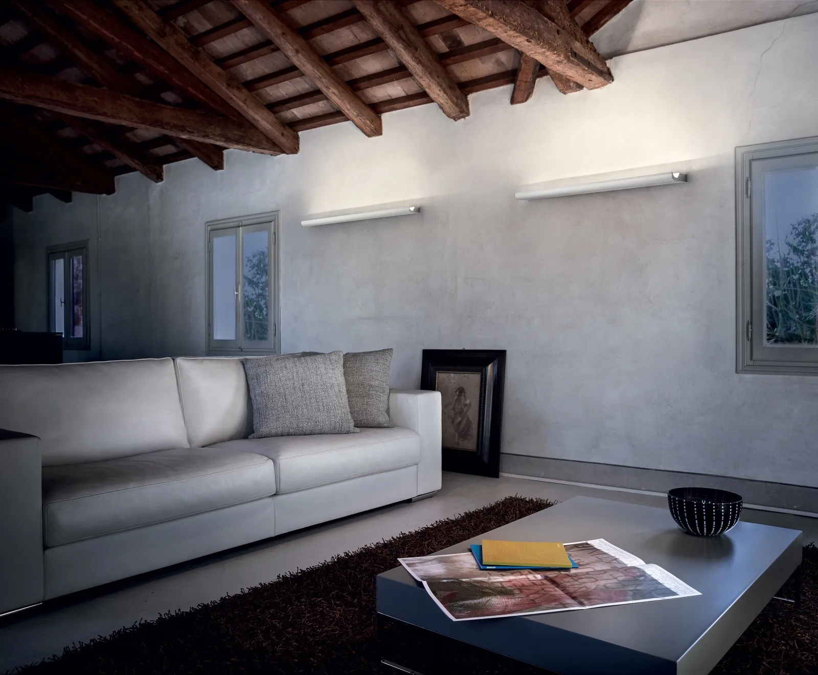 HALFPIPE 2 L Linea Light Decorative kinkiet - Aluminium