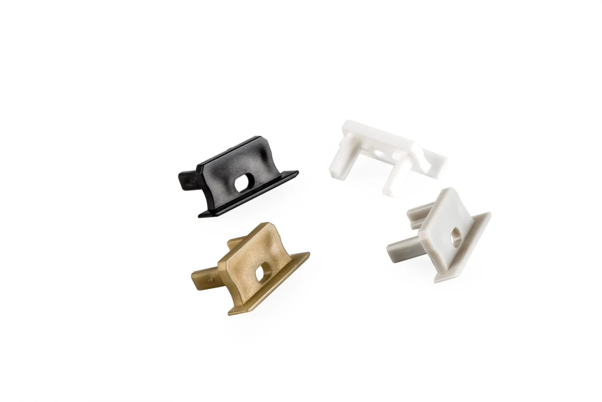 ZAŚLEPKA do profilu B Lumines - Aluminium - Okrągłe - Czarny