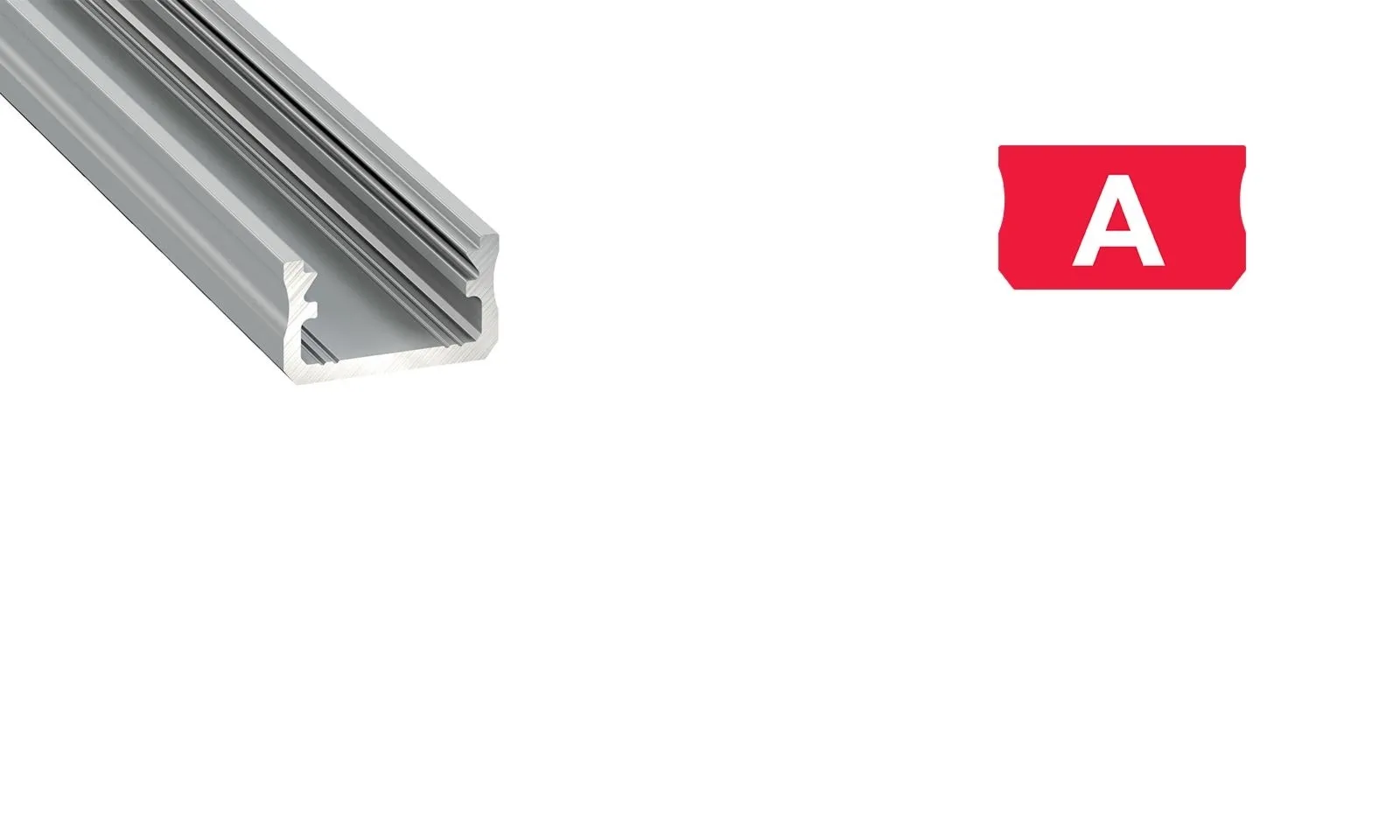 PROFIL A 2m Lumines napowierzchniowy - Inox anodowany