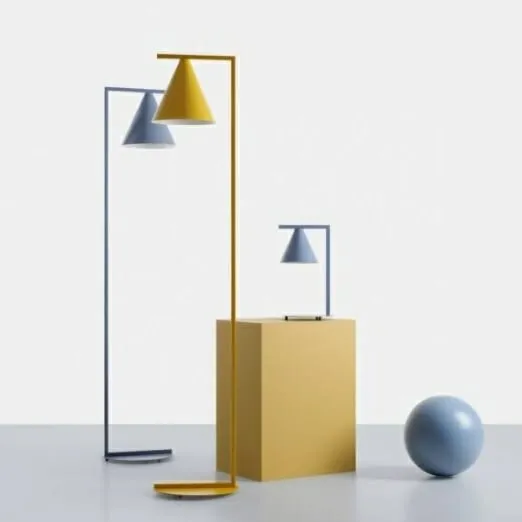 FORM Artera lampa podłogowa - Niebieski