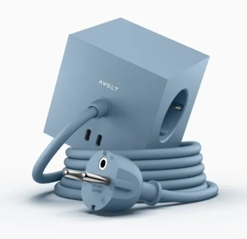 SQUARE 1 USB C MAGNET przedłużacz Avolt gniazdo magnetyczne - Shark blue