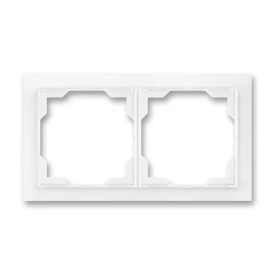 Ramka podwójna ABB NEO biała