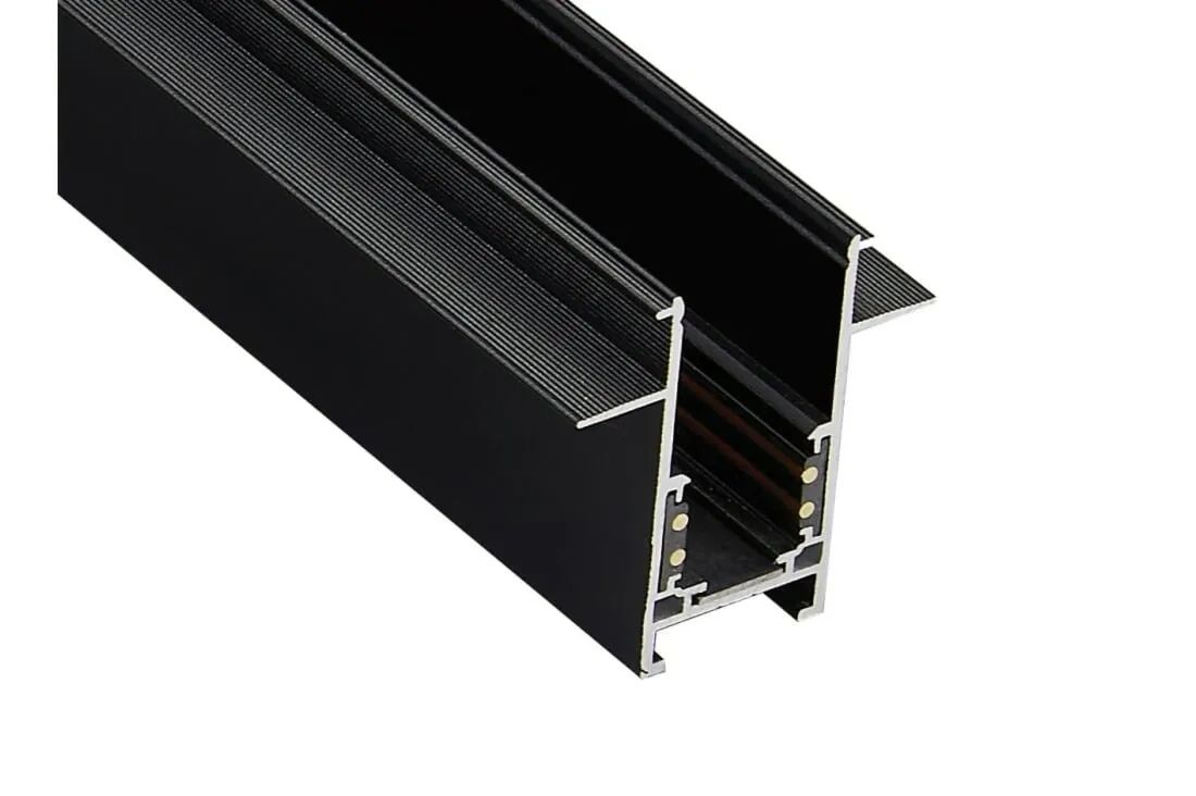 ALFA 52 szyna magnetyczna podtynkowa gips2 AZzardo - 1,5metra - Czarny