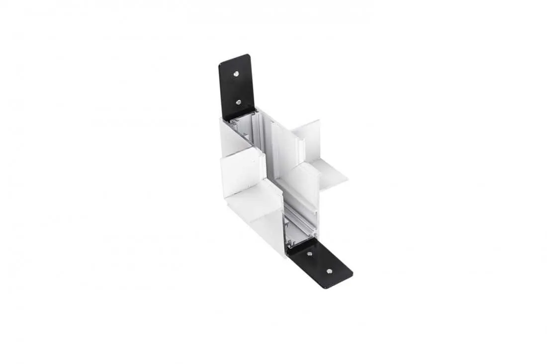 ALFA ZŁĄCZE ŚCIENNE L do podtynkowych szynoprzewodów magnetycznych 52 GIPS2 AZzardo - Czarny