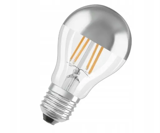 Żarówka LED 6,5W E27 mirror silver chrom Osram