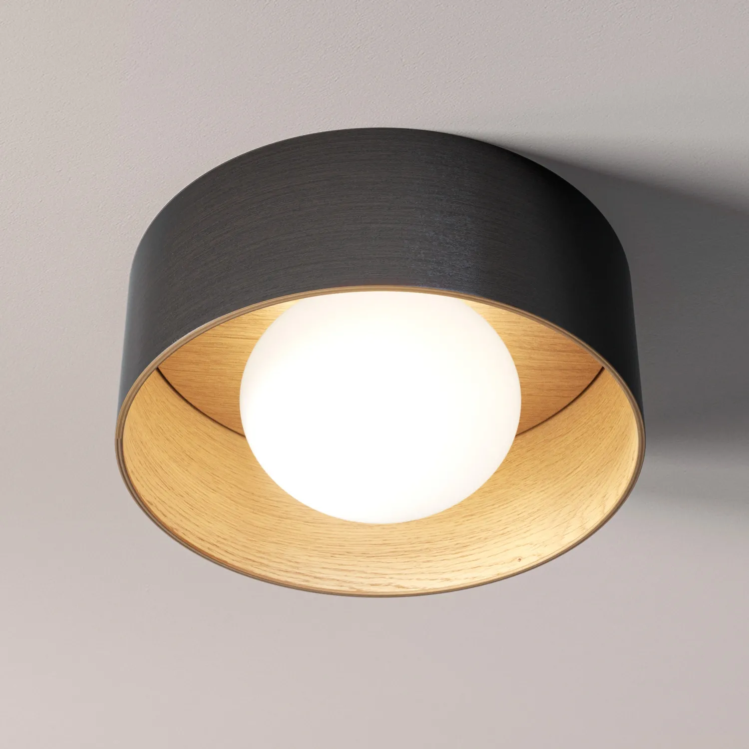 KOBE Cleoni plafon lampa sufitowa - Dąb naturalny/Wenge