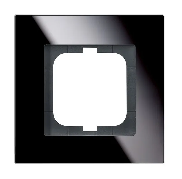 CARAT ramka pojedyncza czarne szkło ABB