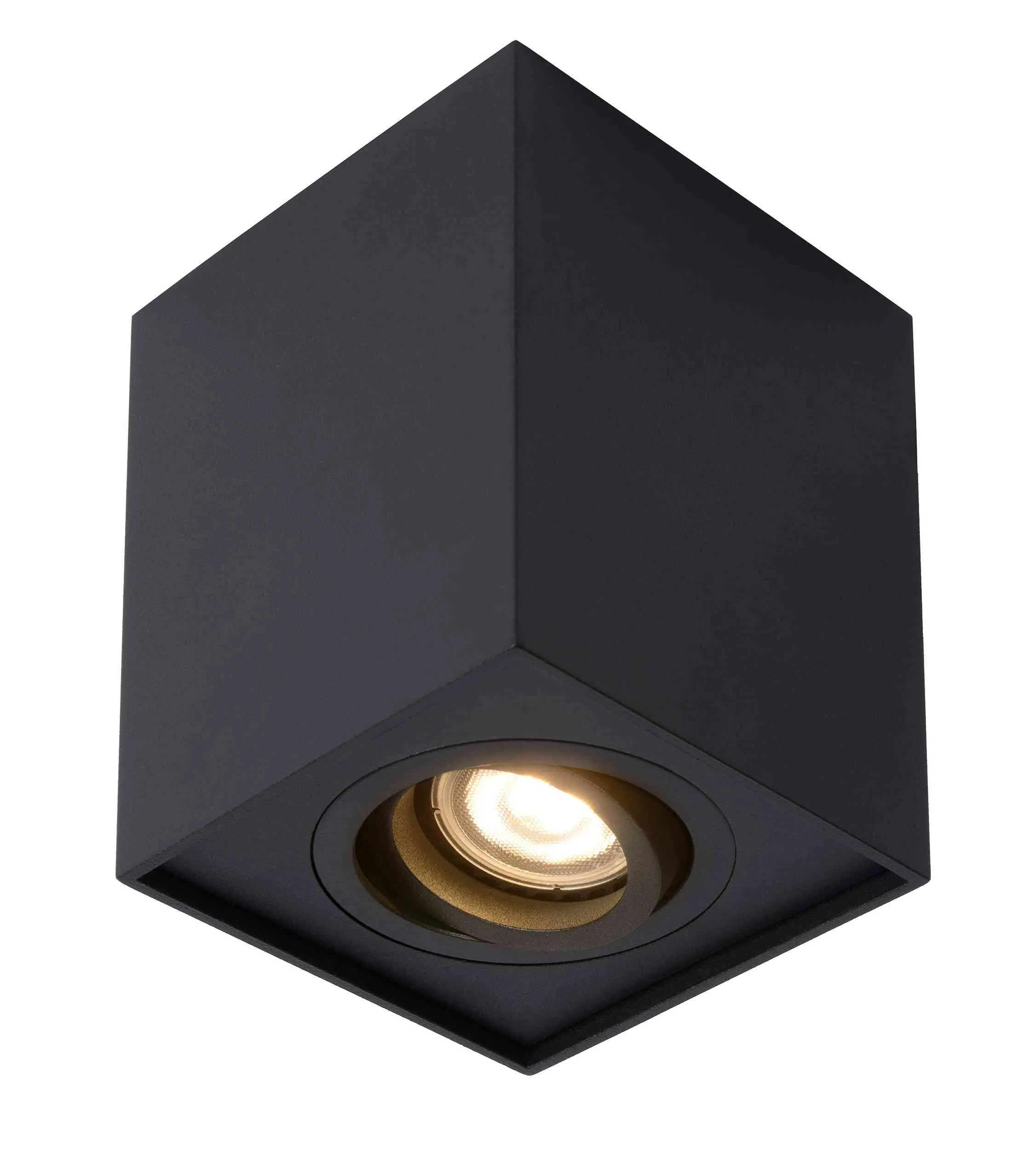 TUBE 1xGU10 regulowany Lucide plafon kwadratowy - Biały