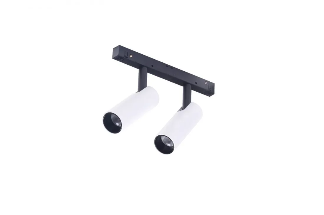ALFA NIKO TRACK MAGNETIC 2x 7W AZzardo lampa do szyny - Czarny - Ciepłobiała 3000K