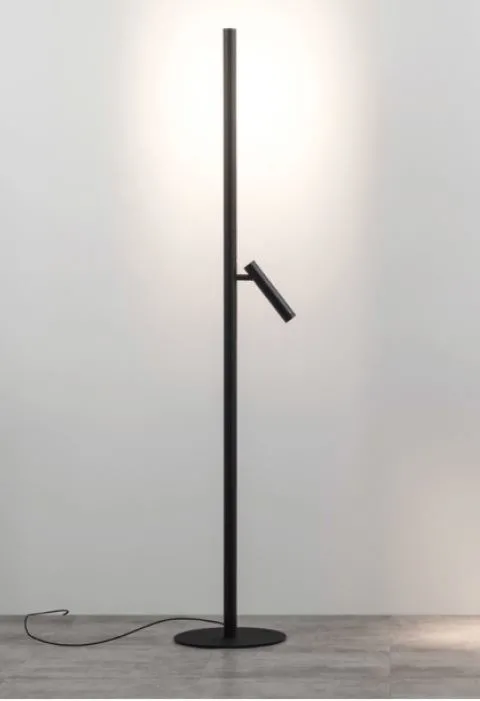 BACKLIGHT+ Chors lampa podłogowa - Do góry - Po prawej stronie - Grafitowy - Neutralna 4000K