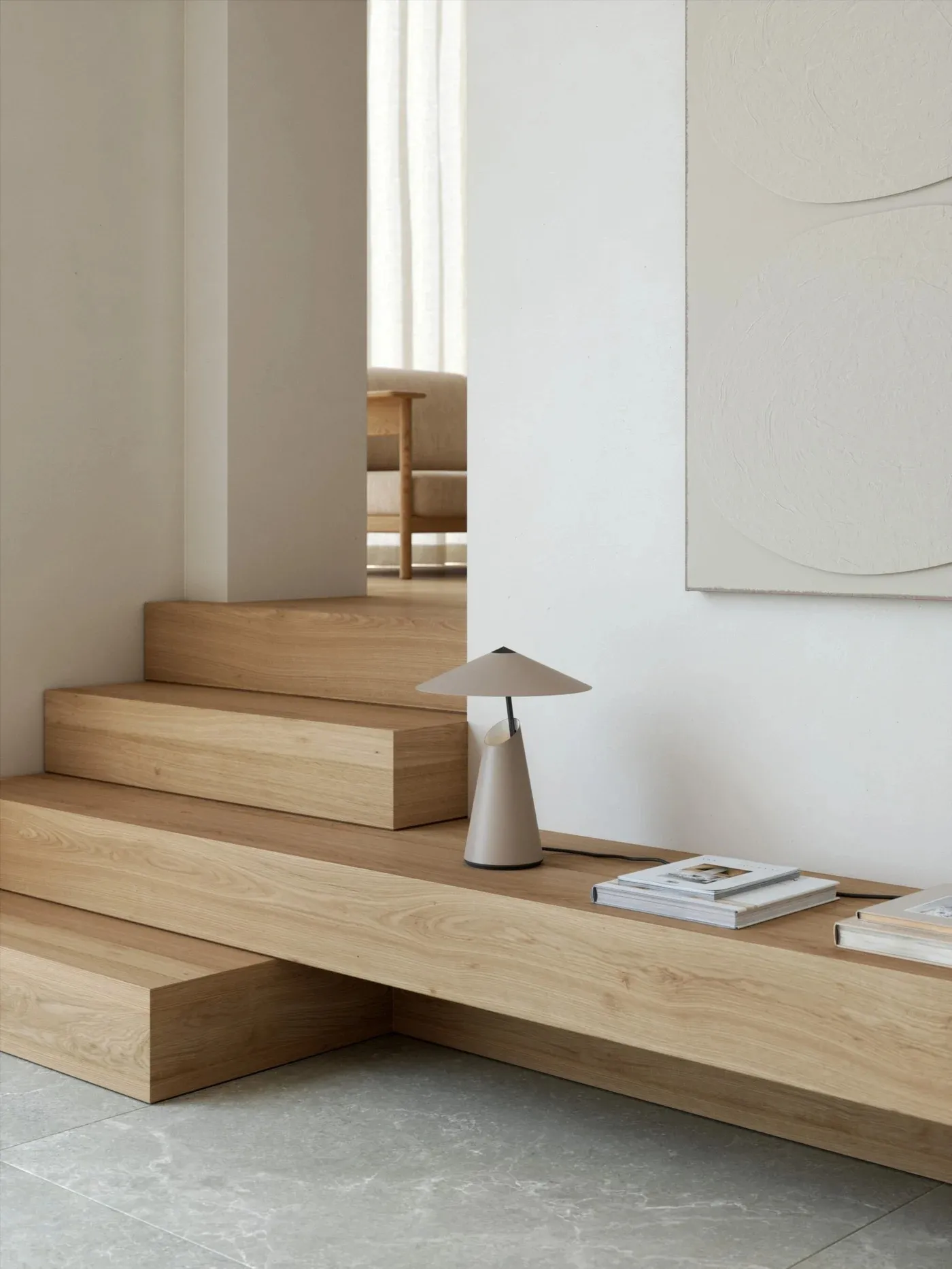 TAIDO DFTP lampa stołowa - dwa kolory - Brązowy