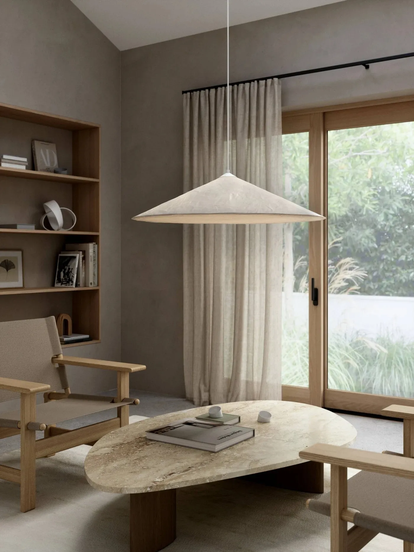 HILL DFTP lampa wisząca w stylu japandi