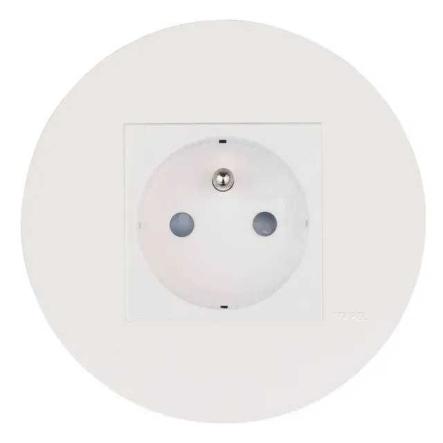 SIZA Efapel gniazdo pojedyncze z ramką - Czarny mat