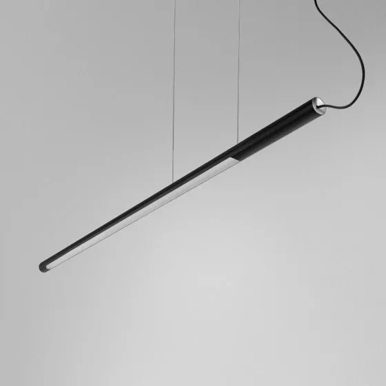 THIN TUBE led asymetryczna AQform lampa wisząca - 150cm - Szary - Neutralna 4000K