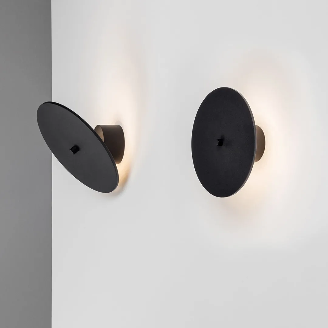 RA MINI Chors kinkiet - 14cm - Czarny - Ciepłobiała 3000K