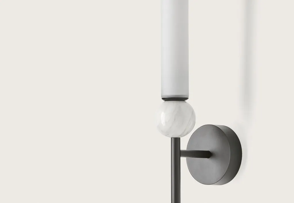 DELIE Aromas del Campo kinkiet - Czarny metal- biały marmur