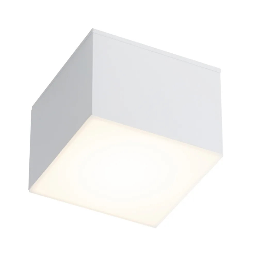 SUWA / SUWA IP44 Antigo kwadrat lampa natynkowa - Czarny - IP20