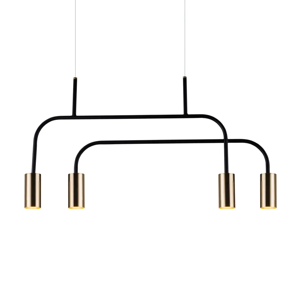 VAI Antigo 2 lub 4 punktowa lampa wisząca - 4 -punktowa