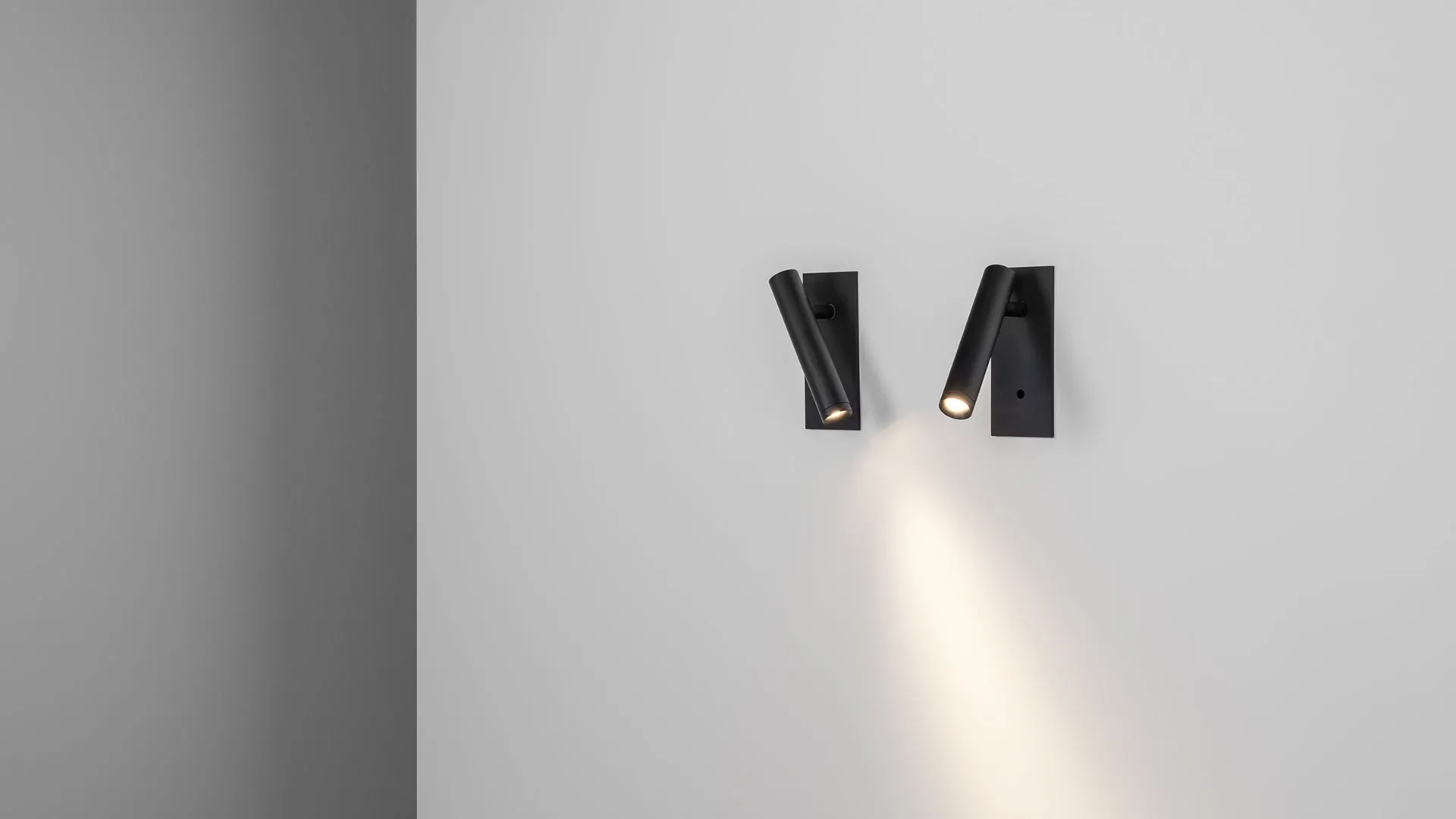 MOI C ON Chors kinkiet natynkowy - Szary - Ciepła 2700K - TRIAC