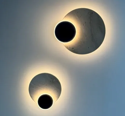 ECLIPSE WALL AZzardo nowoczesny kinkiet 2 rozmiary - Mały- wys. 20,5cm, szer. 18cm