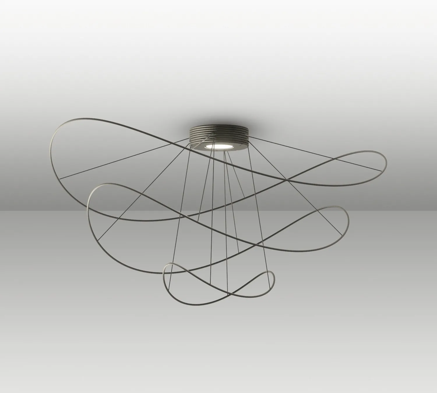 HOOPS Axo Light lampa sufitowa 17 kolorów - Potrójna obręcz - Rdzawobrązowy - Ciepła 2700K