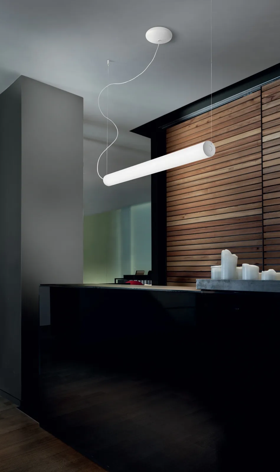 Tu-O Linea Light Decorative lampa wisząca - Ciepłobiała 3000K - dł.148,5cm, 48W LED