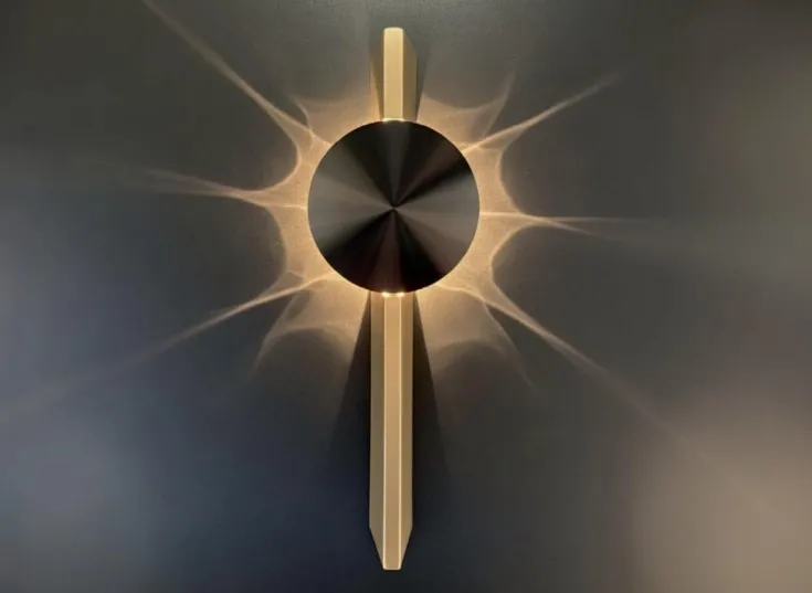 FLUX Zumaline złoty kinkiet dekoracyjny