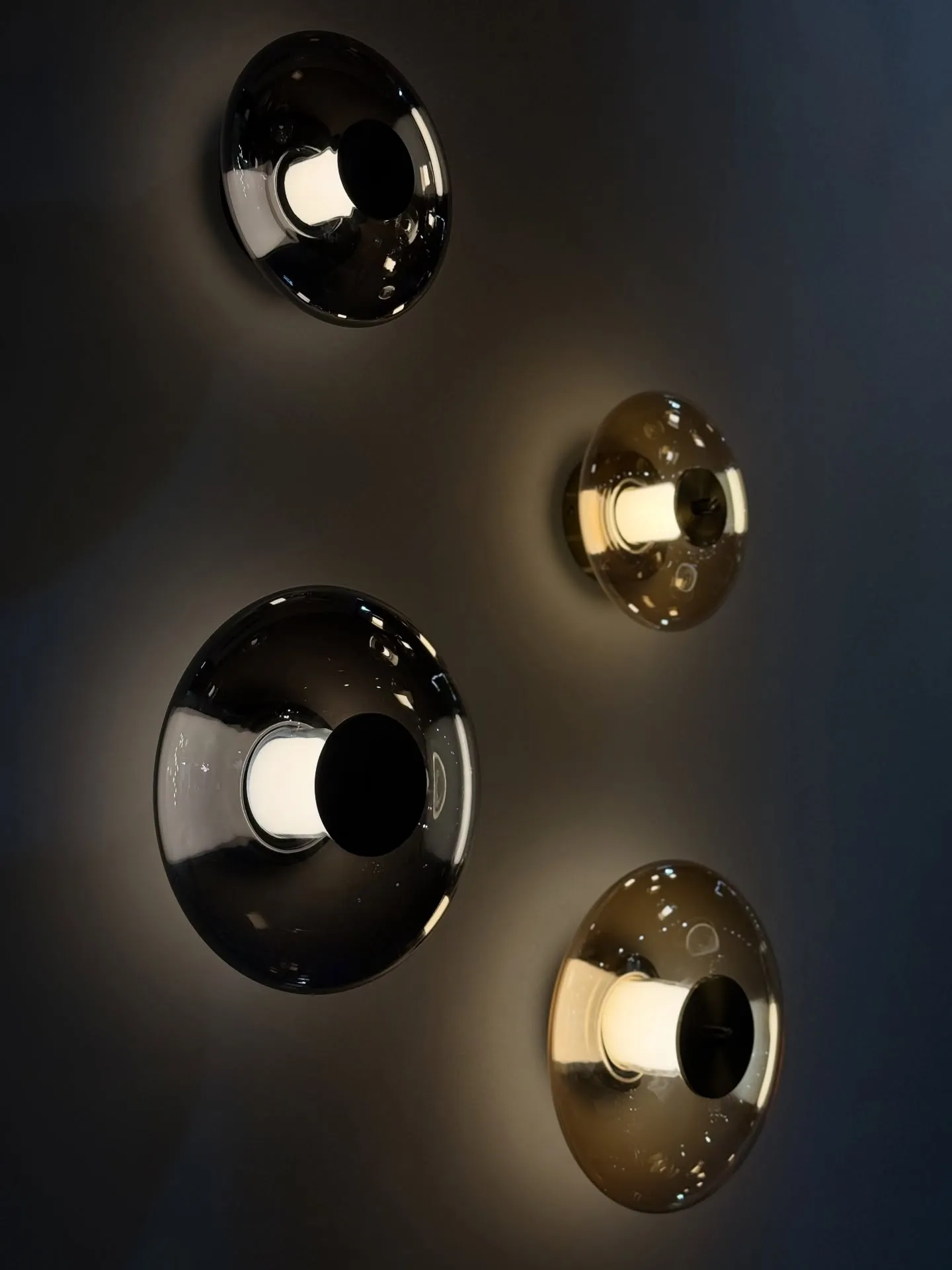 ANDORA WALL AZzardo 2 rozmiary, 2 kolory kinkiet - Bursztynowy - 30cm