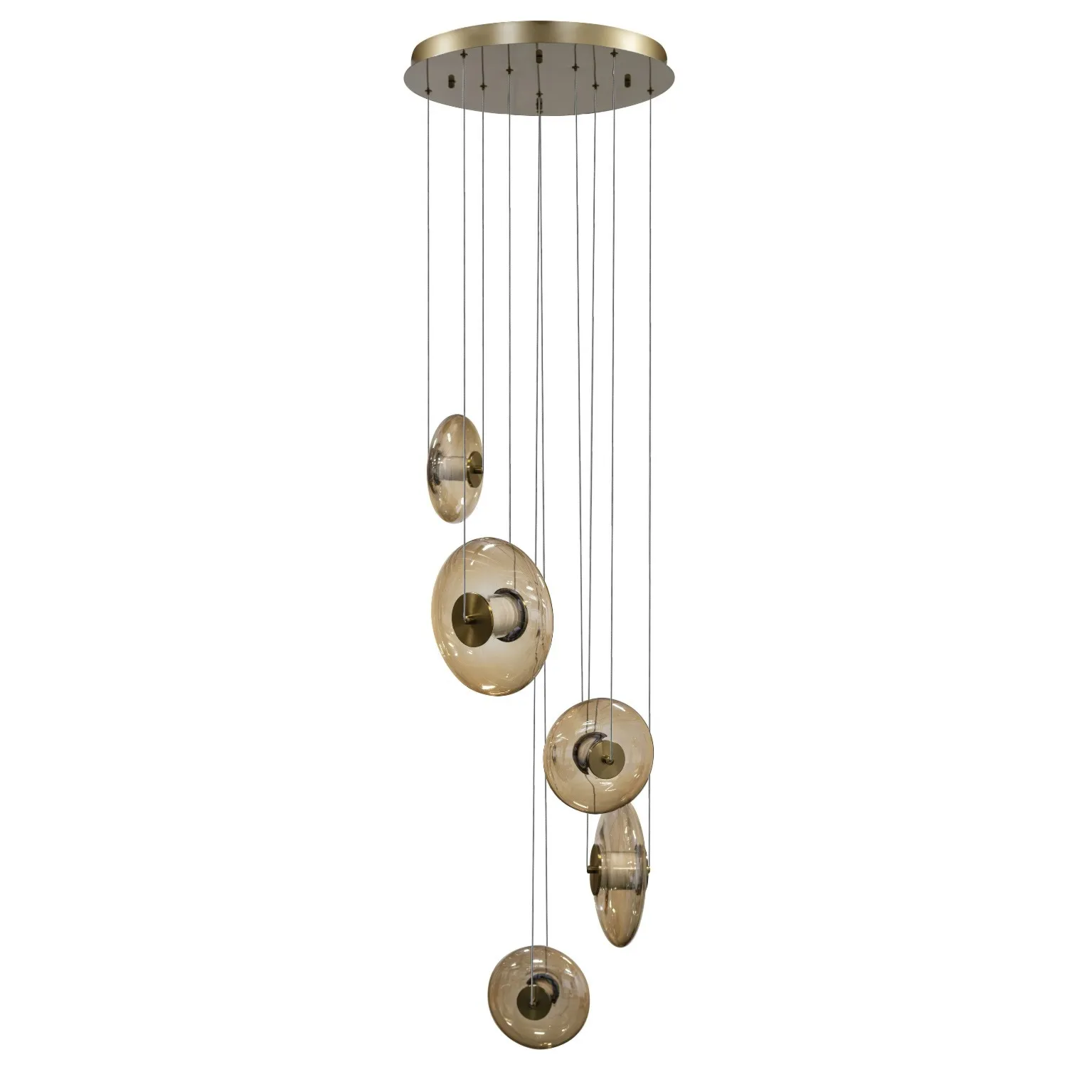 ANDORA 5 PENDANT 3-step dimm AZzardo 2 kolory lampa wisząca - Dymiony