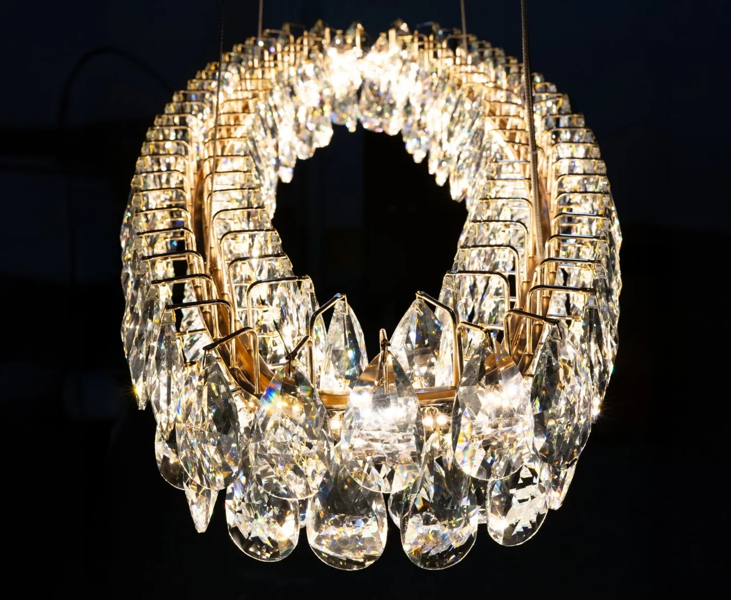 BARLETTA 120 OVAL AZzardo 3-step dimm wisząca glamour