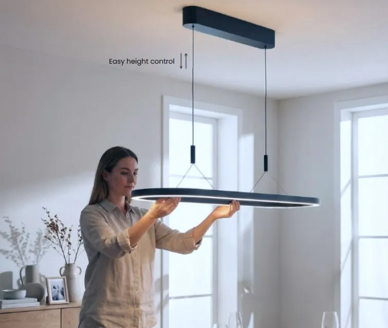 LAYLA 120 & 150 dimm AZzardo wisząca-2 rozmiary, 3 kolory - Layla 120 - Czarny