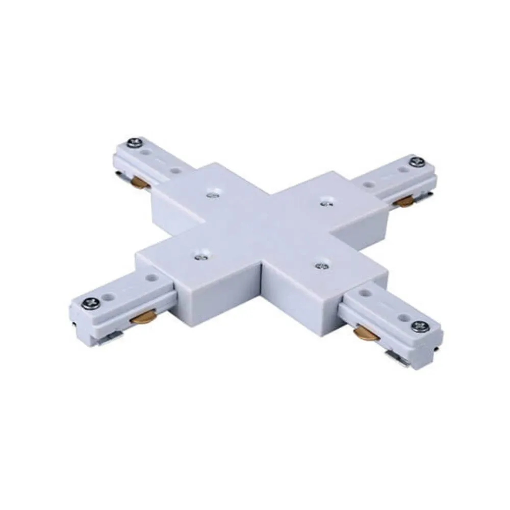 ŁĄCZNIK KRZYŻOWY do szyny 1 fazowej Orlicki - Biały