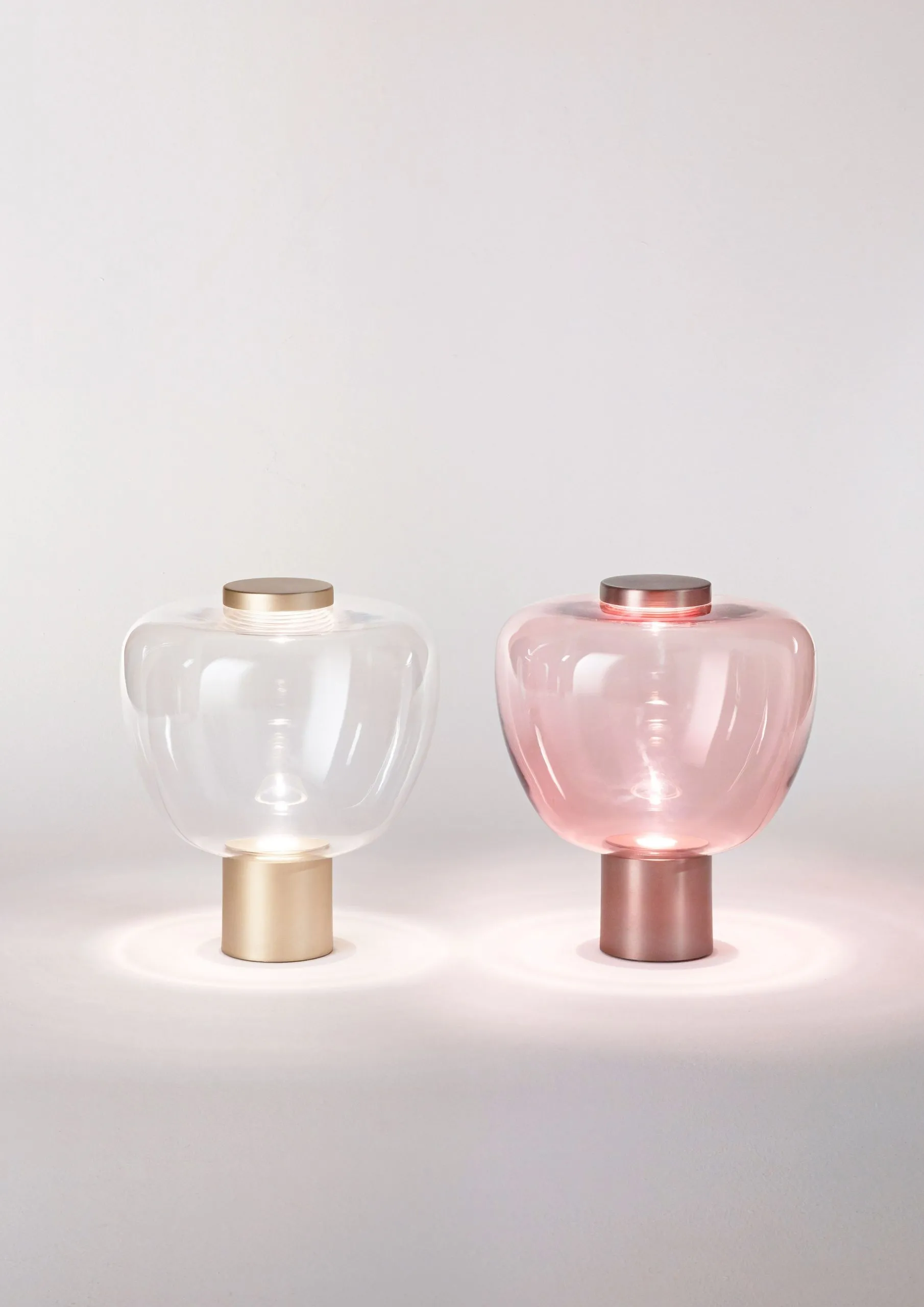 RIFLESSO Vistosi lampa stołowa - RIFLESSO LT1 transparentny - Matowe złoto - 2700K