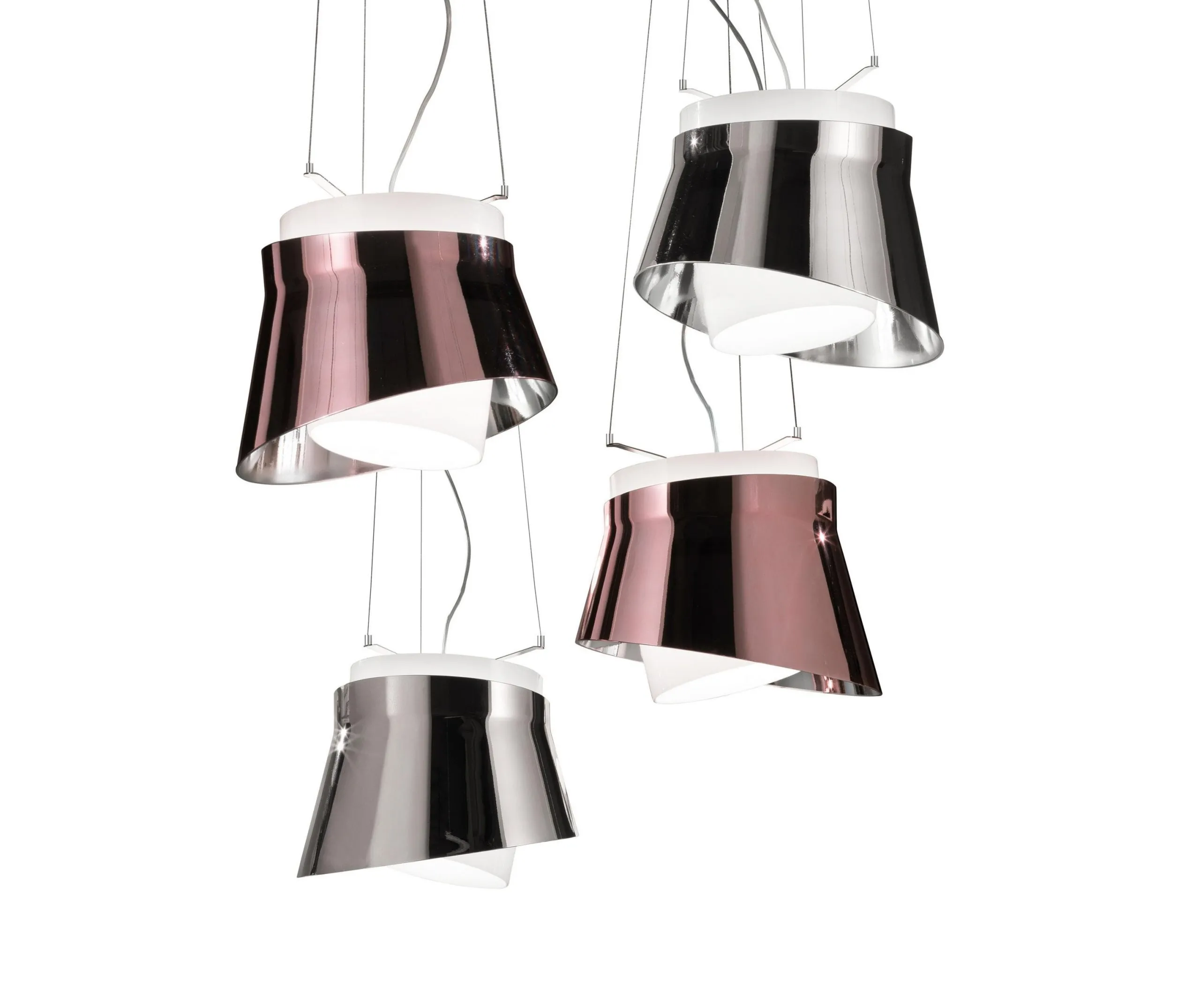 ARIA Vistosi lampa wisząca - Biało-chromowany