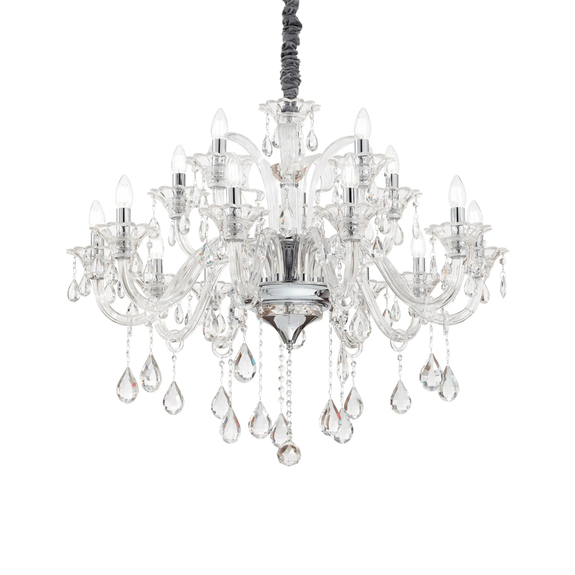 COLOSSAL 15 Ideal Lux żyrandol - Dymiony szary