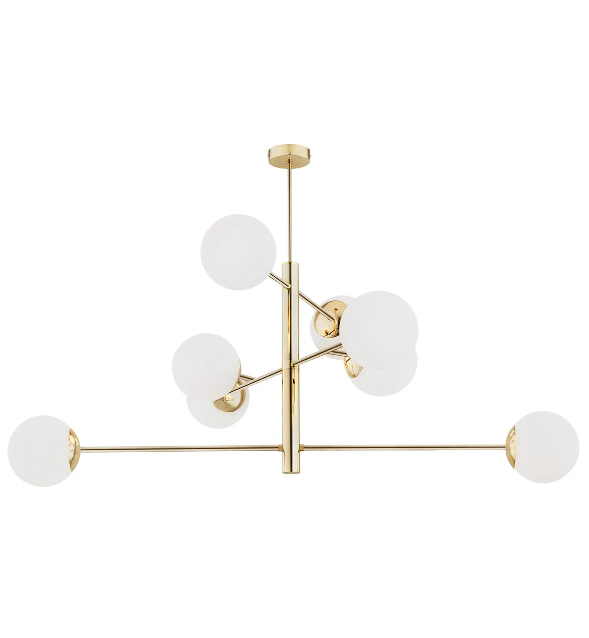 CAMERON Argon lampa wisząca - Czarny/Mosiądz