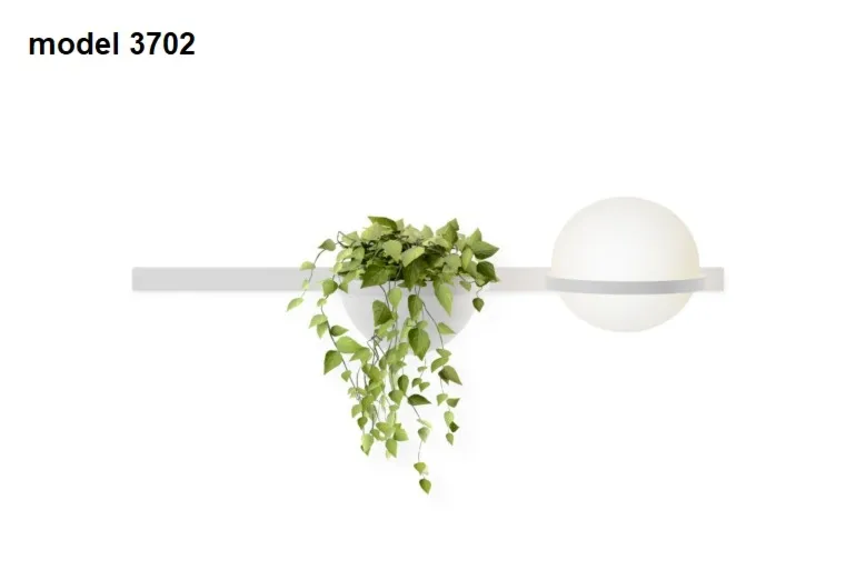 PALMA Vibia kinkiet poziomy - Model 3706-potrójna z misą doniczkową